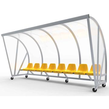 Verplaatsbare Dug-out model D met kuipstoelen