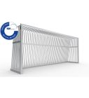 Anti vandalisme voetbaldoel 500 x 200 cm - TÜV gekeurd rond profiel