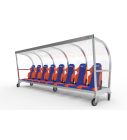Verplaatsbare Dug-out model PRO met Sportstoelen