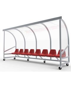 Verplaatsbare Dug-out model C met kuipstoelen
