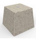 Betonblok 28 cm met schroefdraad M12 + toebehoren